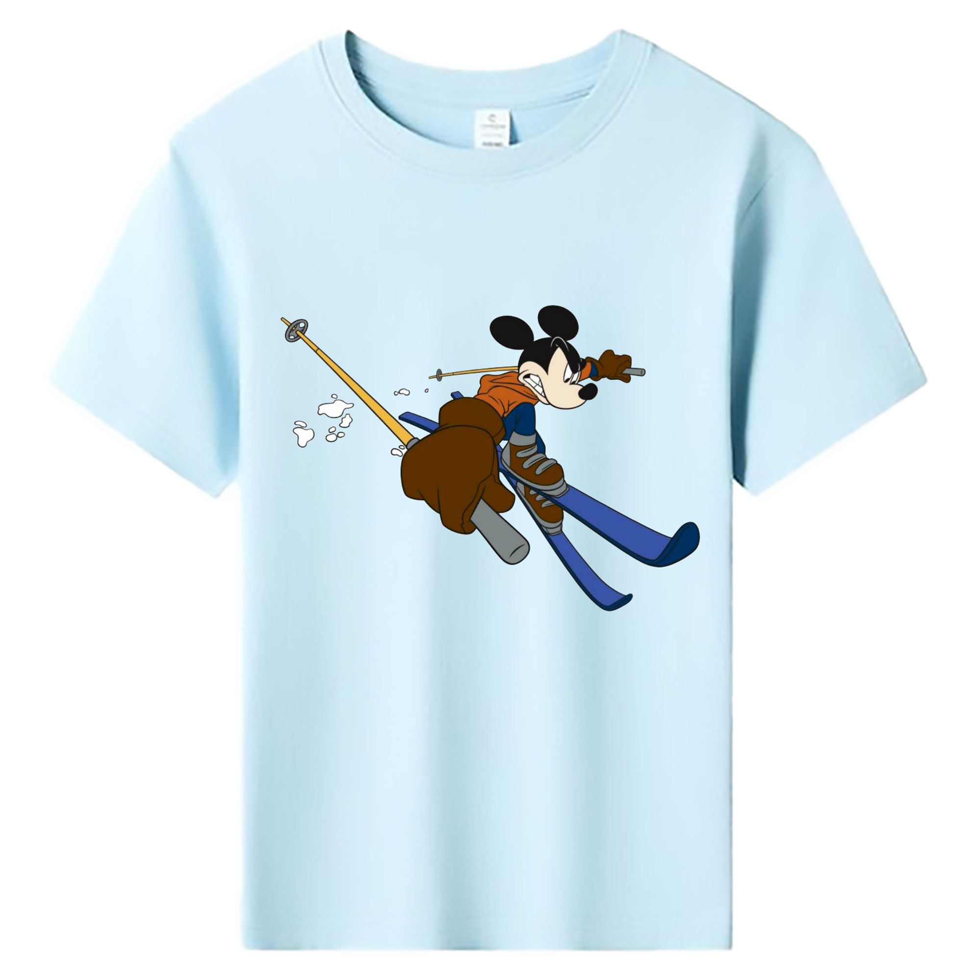 ミッキーマウス Mickey Mouse 綿100％キッズTシャツ（フロントプリント）